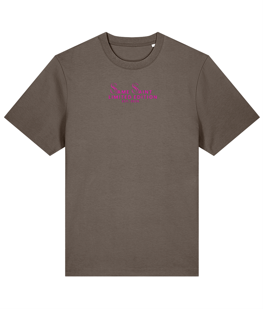 Oversize T-shirt Pink Print